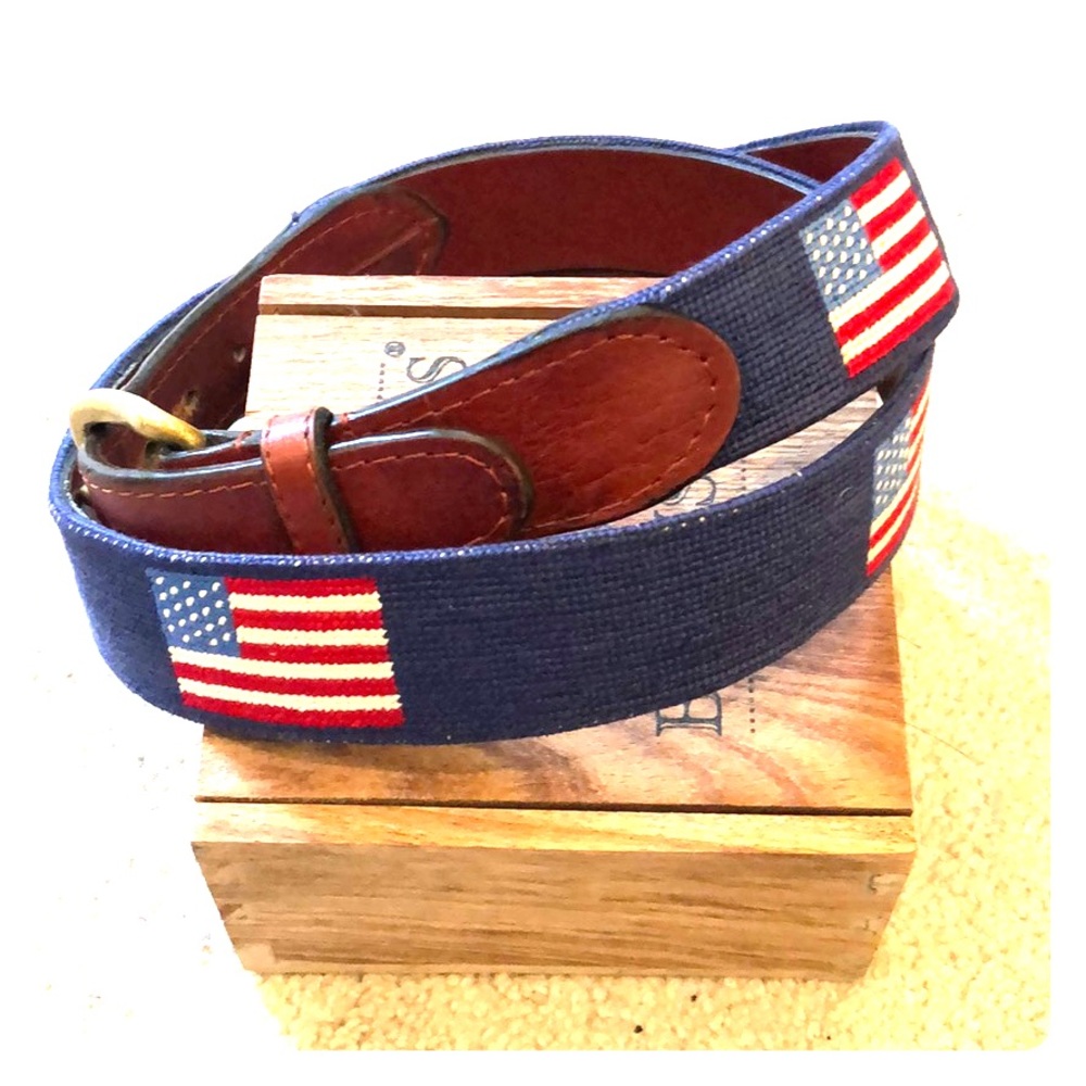Smathers & Branson Needlepoint Belt